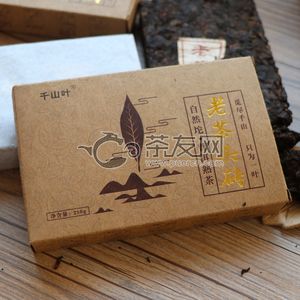 2016年千山叶 老茶头砖 熟茶 250克 单片 测试用评测活动 的图片