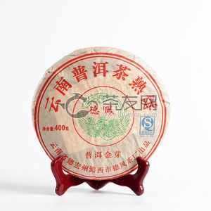 2007年德凤 普洱金芽 熟茶 400克 试用 的图片