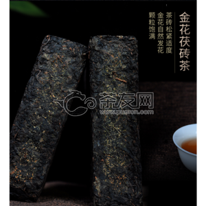 2017年百富茯茶 西安印象 泾阳茯砖黑茶 450克 试用 的图片