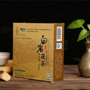 2020年泾渭茯茶 白岩茯茶 黑茶 400克 试用 的图片